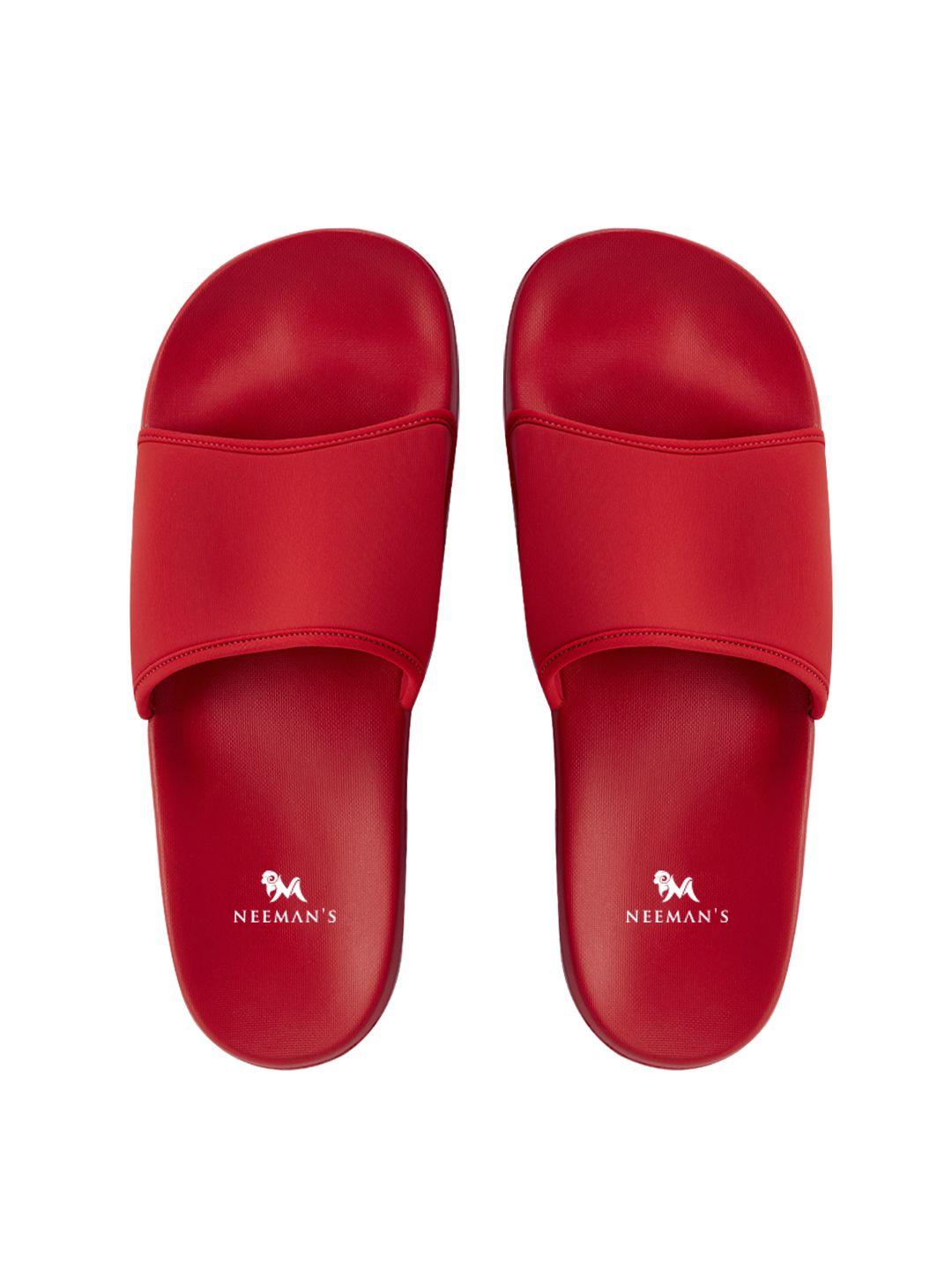 neemans unisex red eco slides