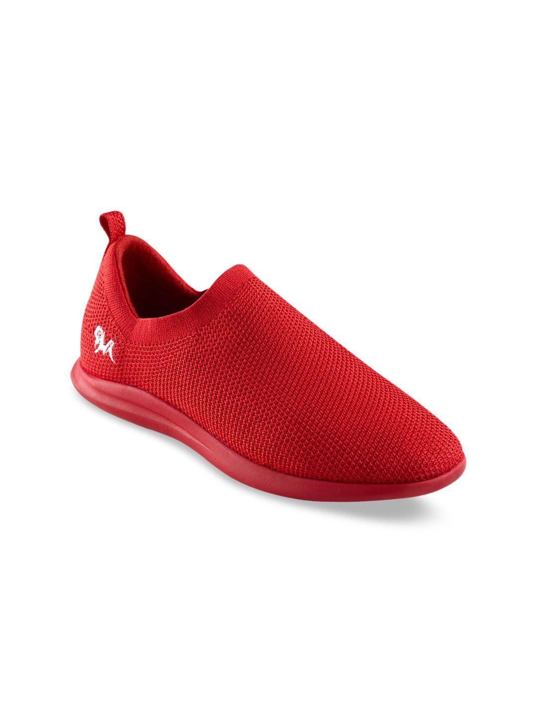 neemans woman red slip-on sneakers
