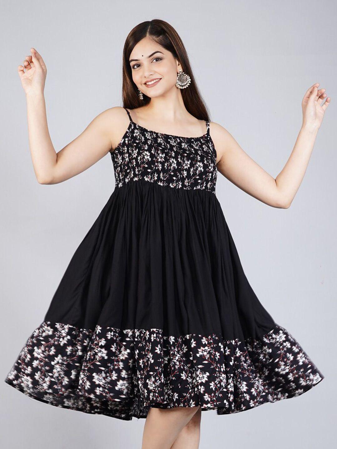 neemiya black fit & flare dress