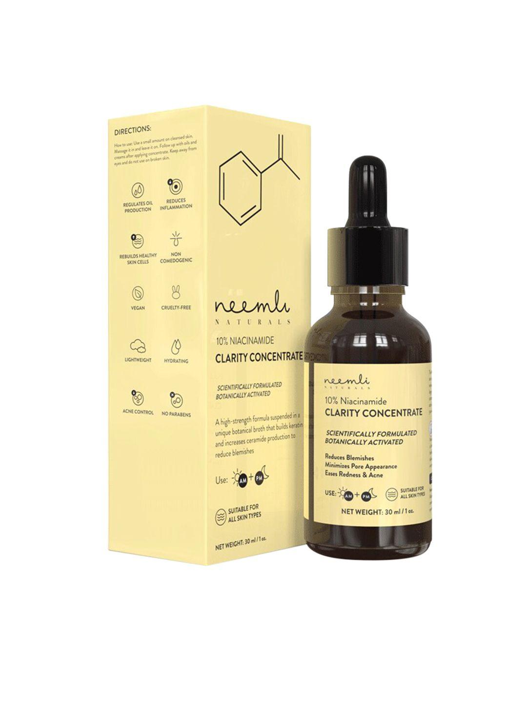 neemli naturals 10% niacinamide clarity concentrate face serum - 30 ml
