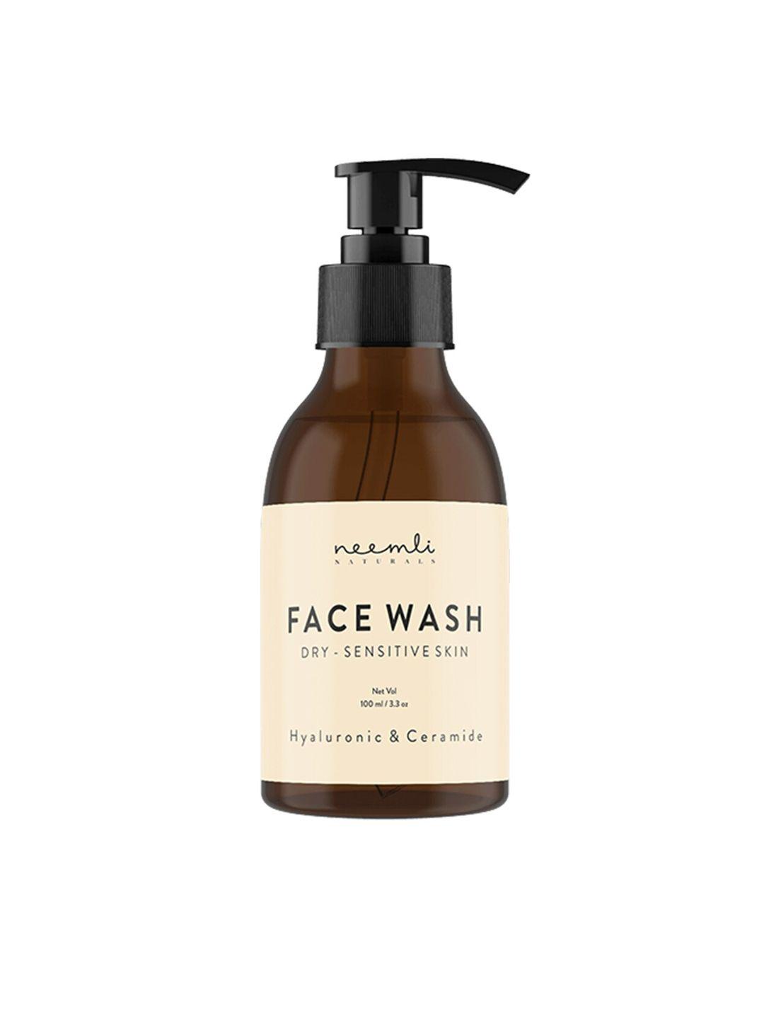 neemli naturals hyaluronic & ceramide face wash for dry sensitive skin - 100 ml