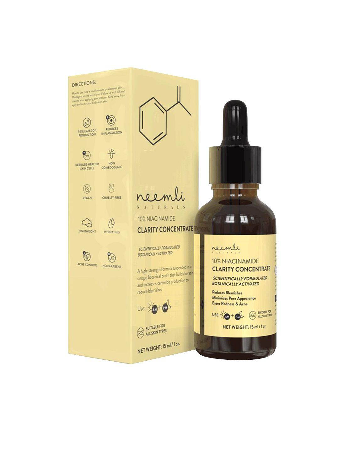 neemli naturals 10% niacinamide clarity concentrate face serum - 15 ml