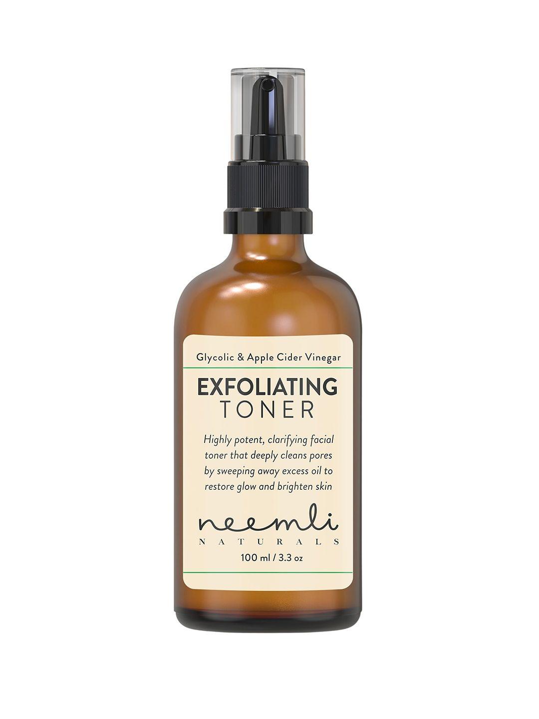 neemli naturals glycolic & apple cider vinegar exfoliating toner