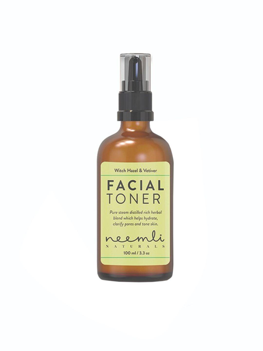 neemli naturals witch hazel & vetiver pore refining facial toner - vegan - 100 ml