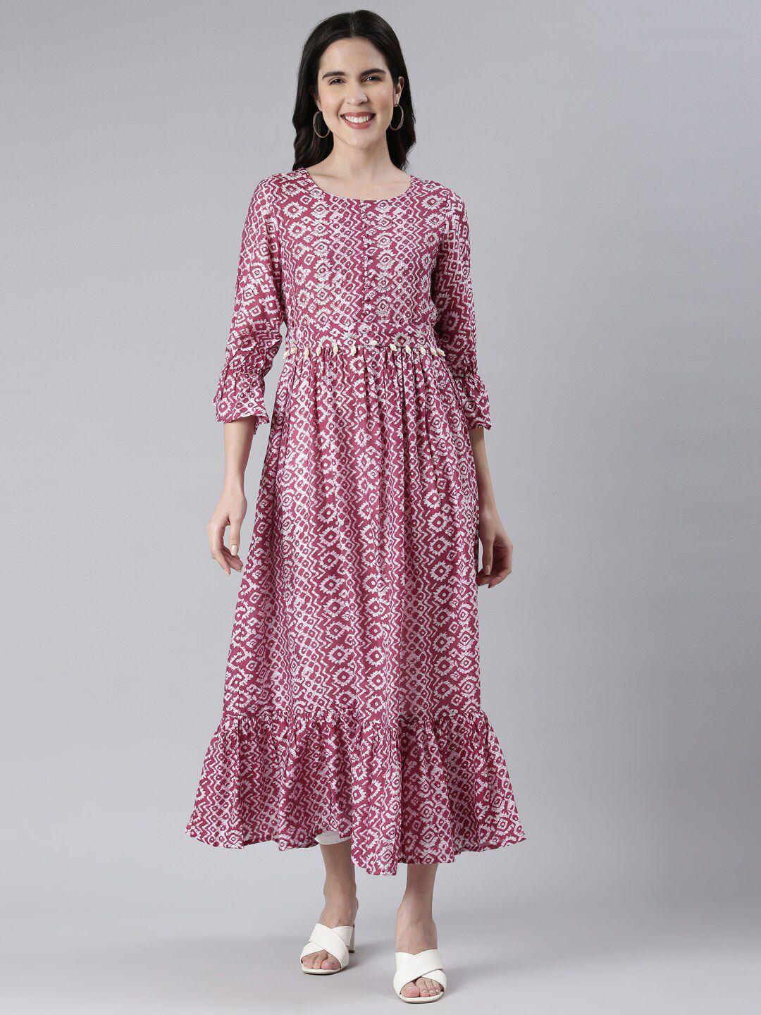 neerus-ethnic-motifs-print-bell-sleeve-fit-and-flare-ethnic-dress