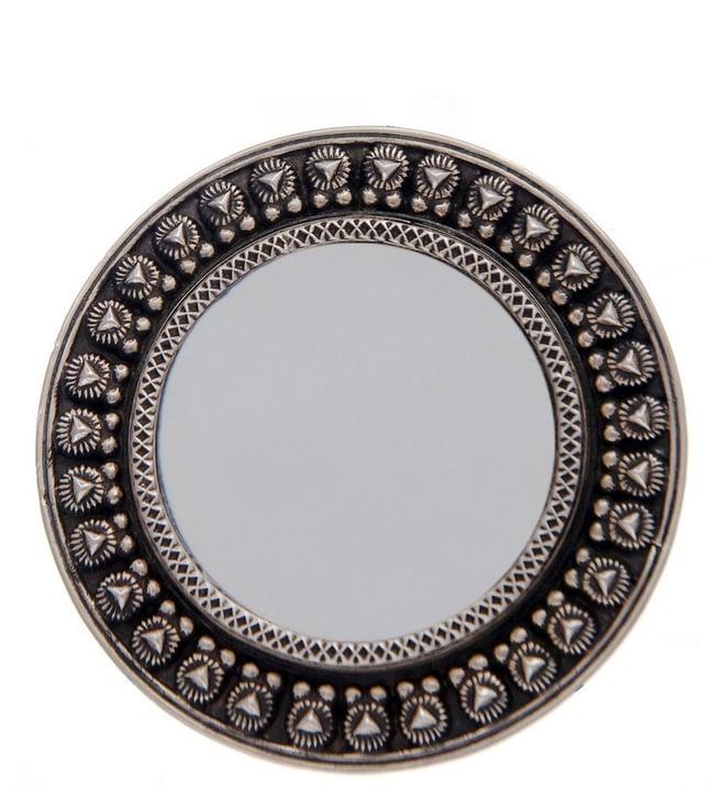 neeta boochra 925 sterling silver big mirror ring
