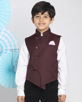 nehru jacket with inserted pockets