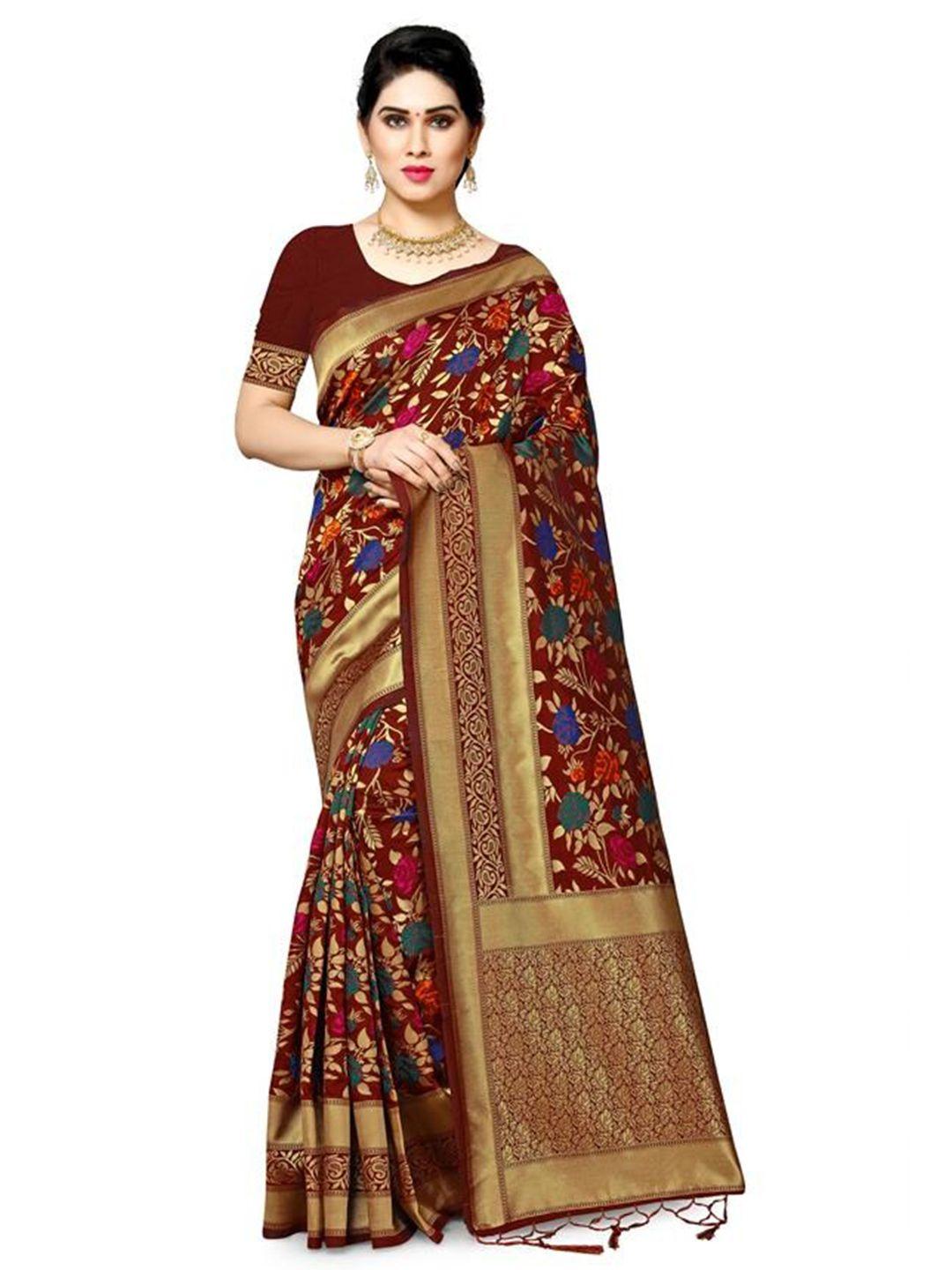 nency fashion woven design zari banarasi saree