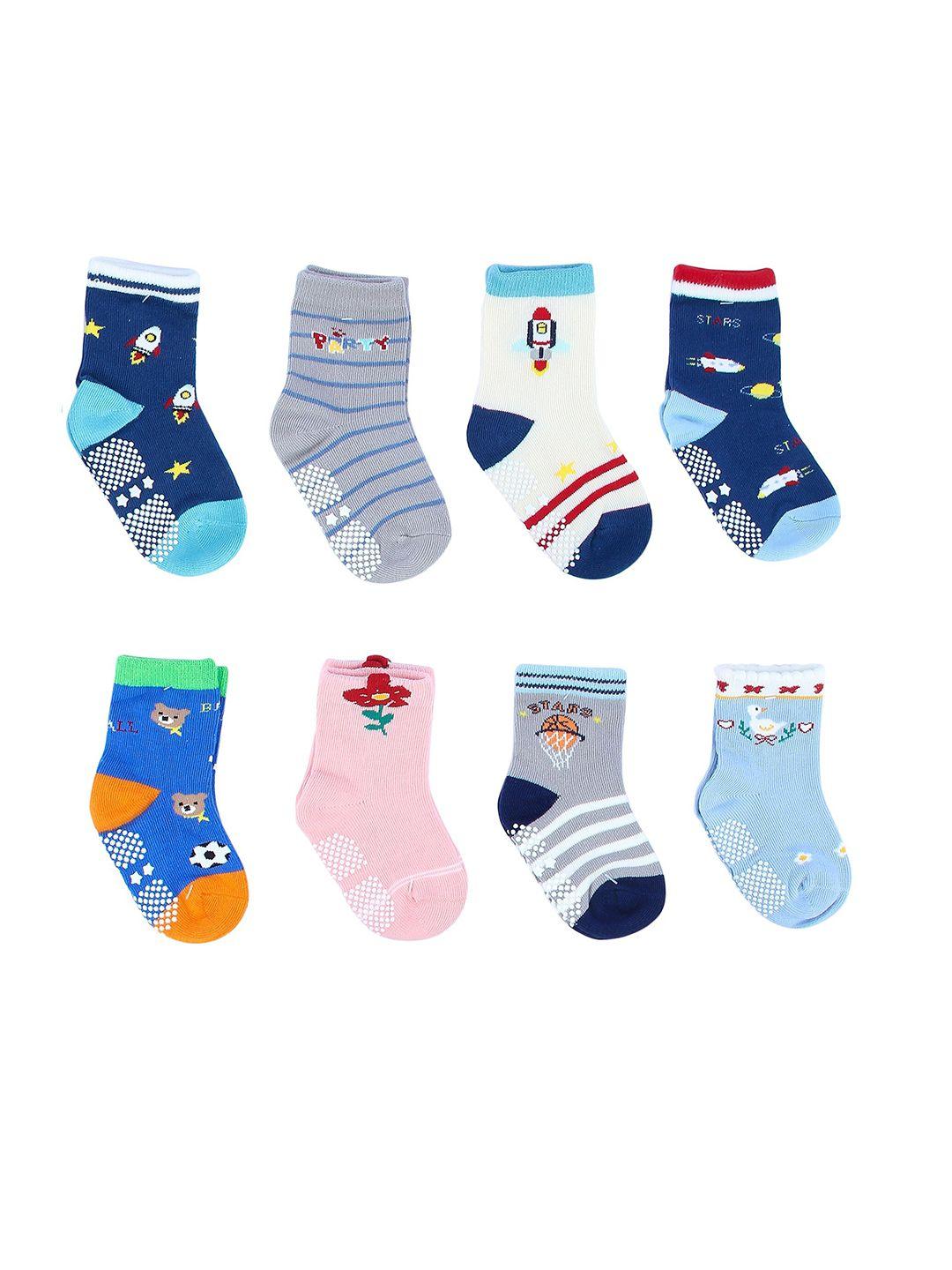 neobaby infants pack of 8 assorted ankle-length socks