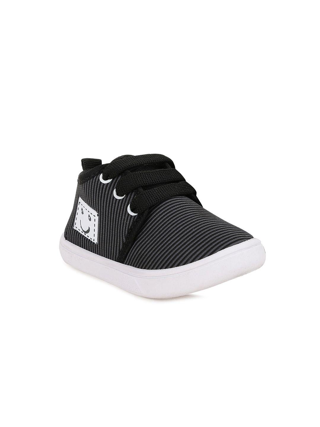 neobaby kids grey & black striped lightweight sneakers