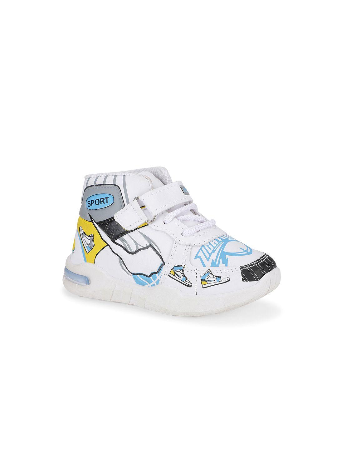neobaby unisex kids white printed high-top sneakers