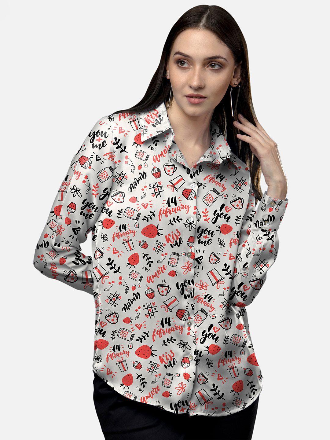 neofaa conversational printed casual shirt