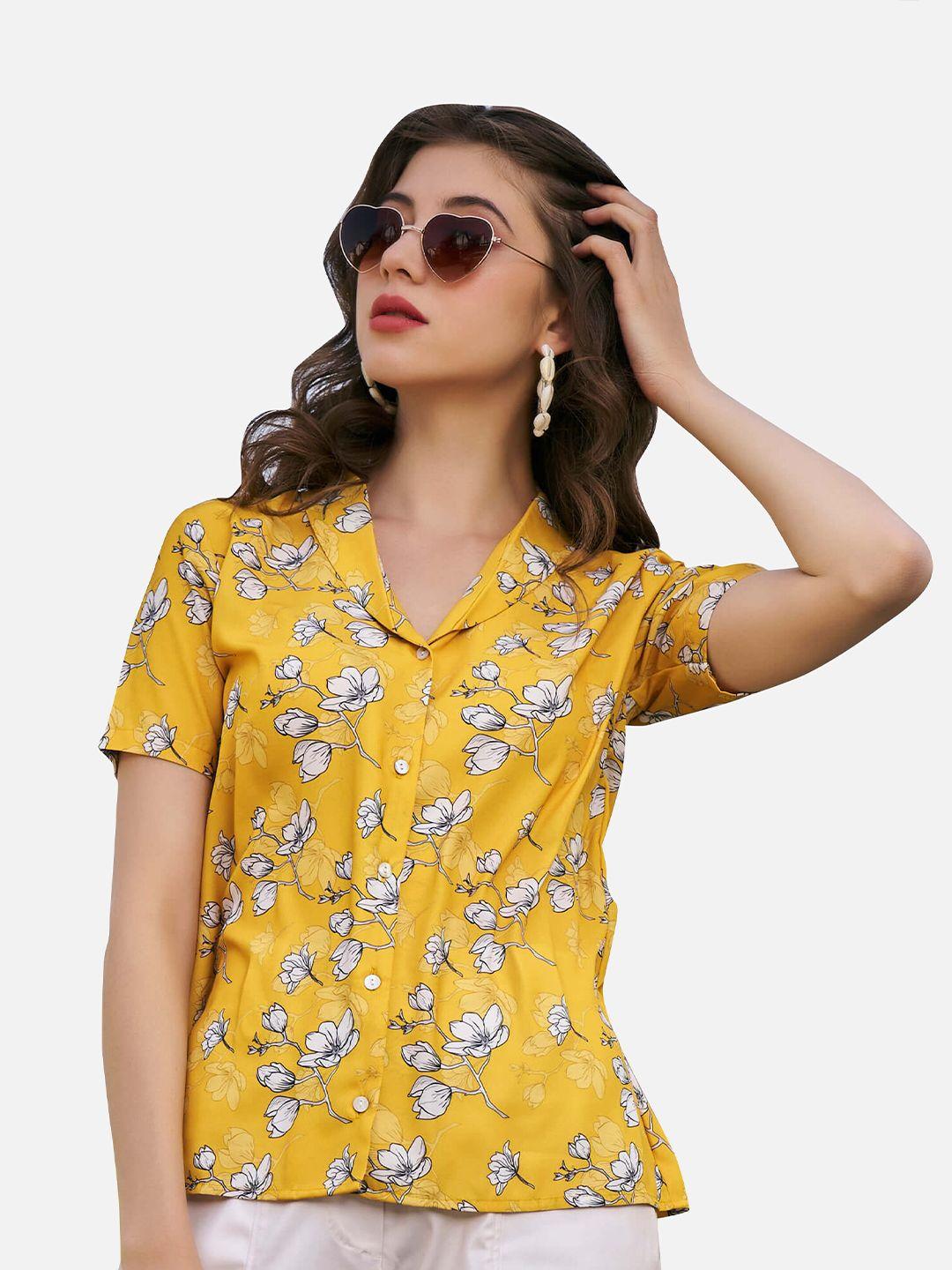 neofaa floral printed casual shirt