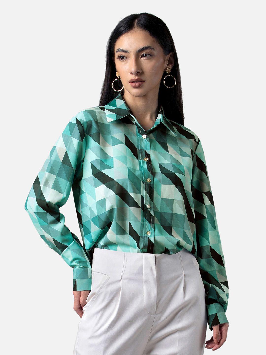 neofaa women printed casual shirt