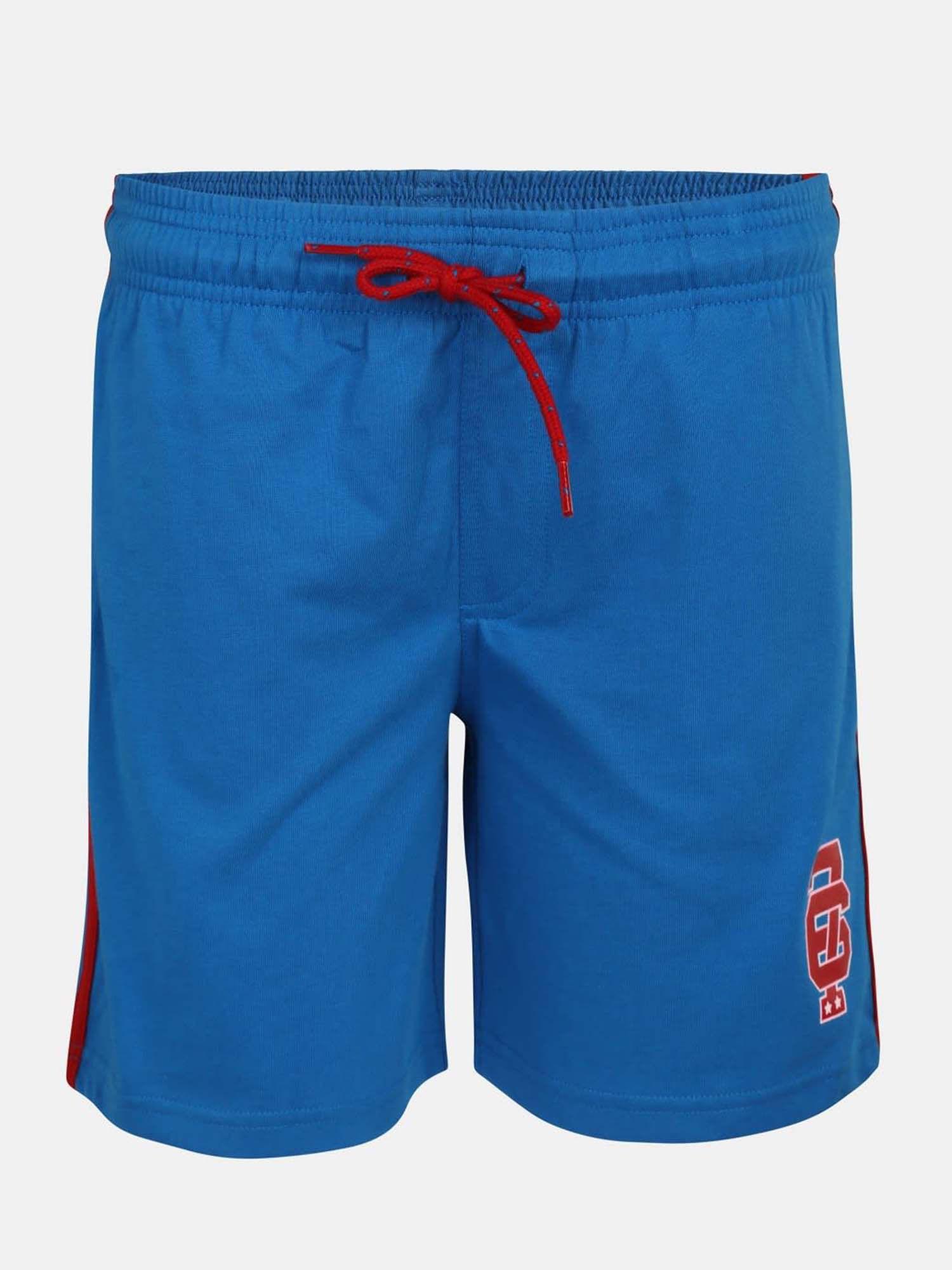 neon blue boys shorts - style number - (ab11)