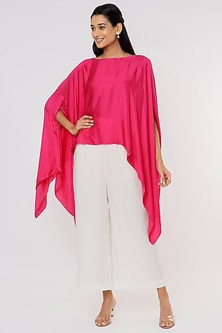 neon fuchsia modal cape set