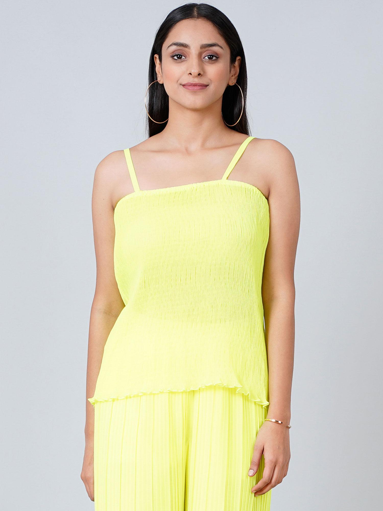 neon yellow camisole