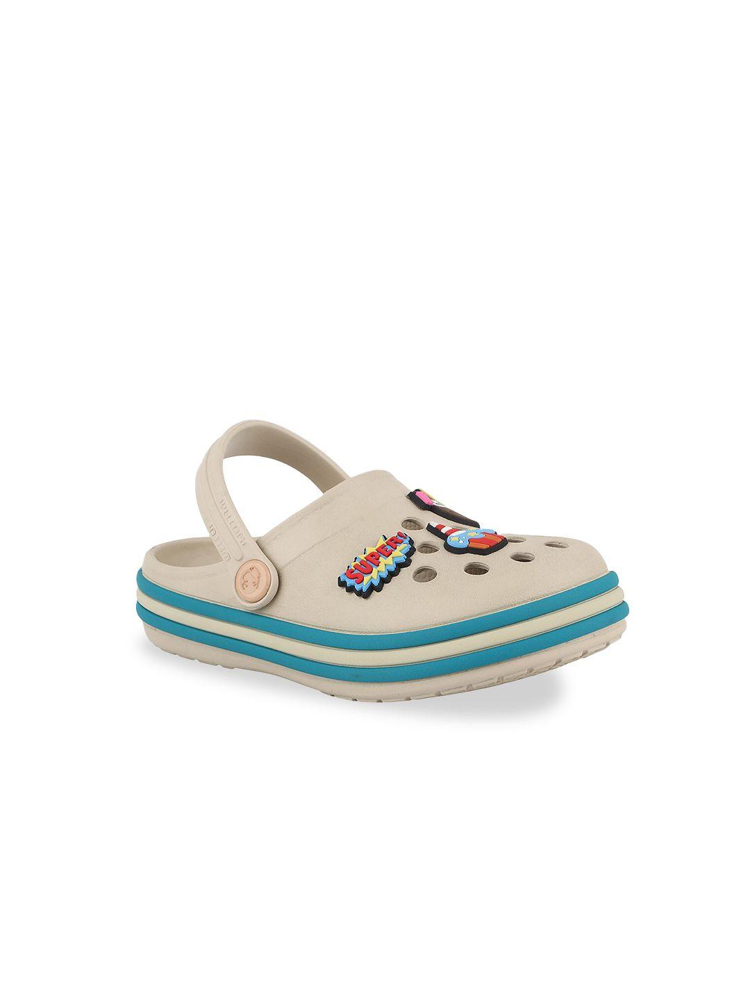 neoz kids super applique detail clogs