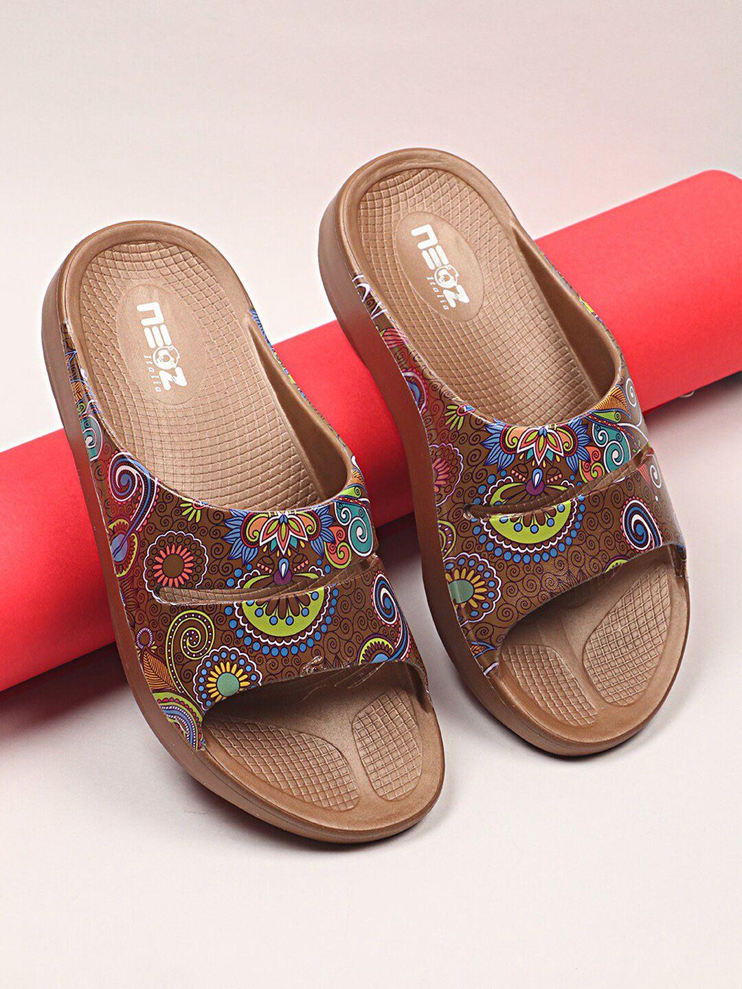 neoz women printed sliders