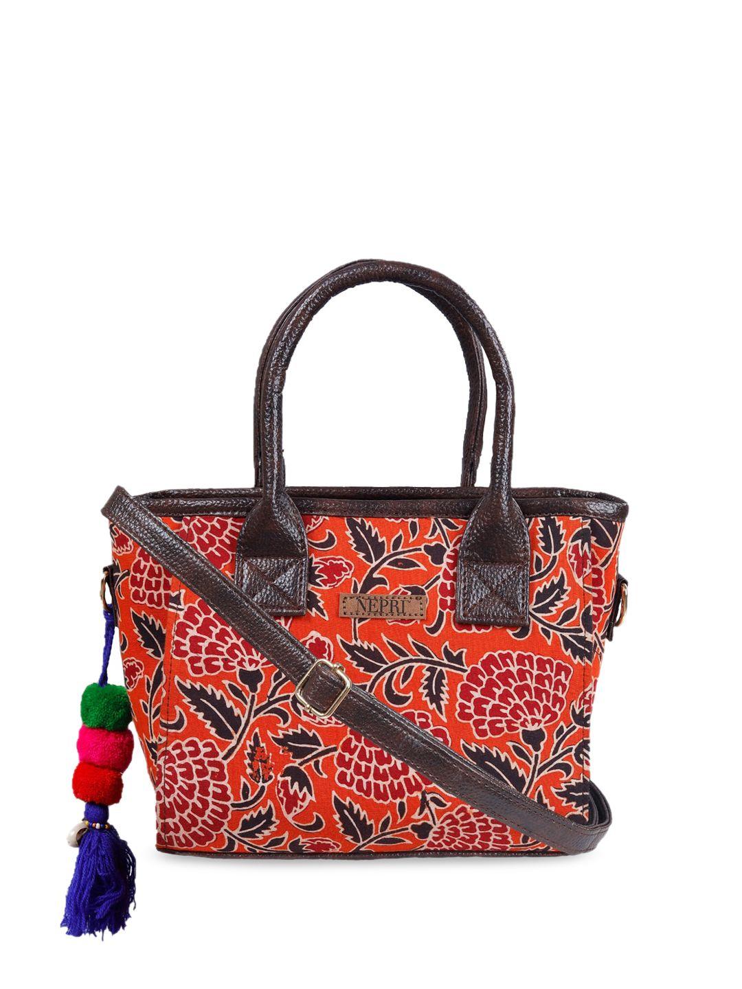 nepri ethnic motifs printed satchel bag