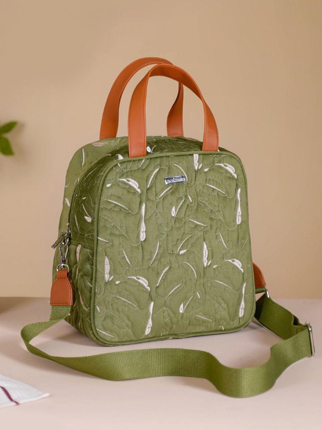 nestasia printed insulated reusable lunch bag