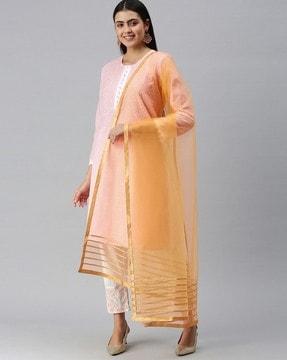 net dupatta with lace border
