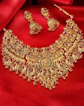 neto6-temple necklace & earrings set