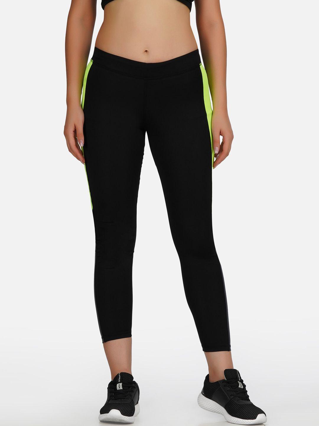 neu-look-fashion-women-black-&-florescent-green-colourblocked-gym-tights