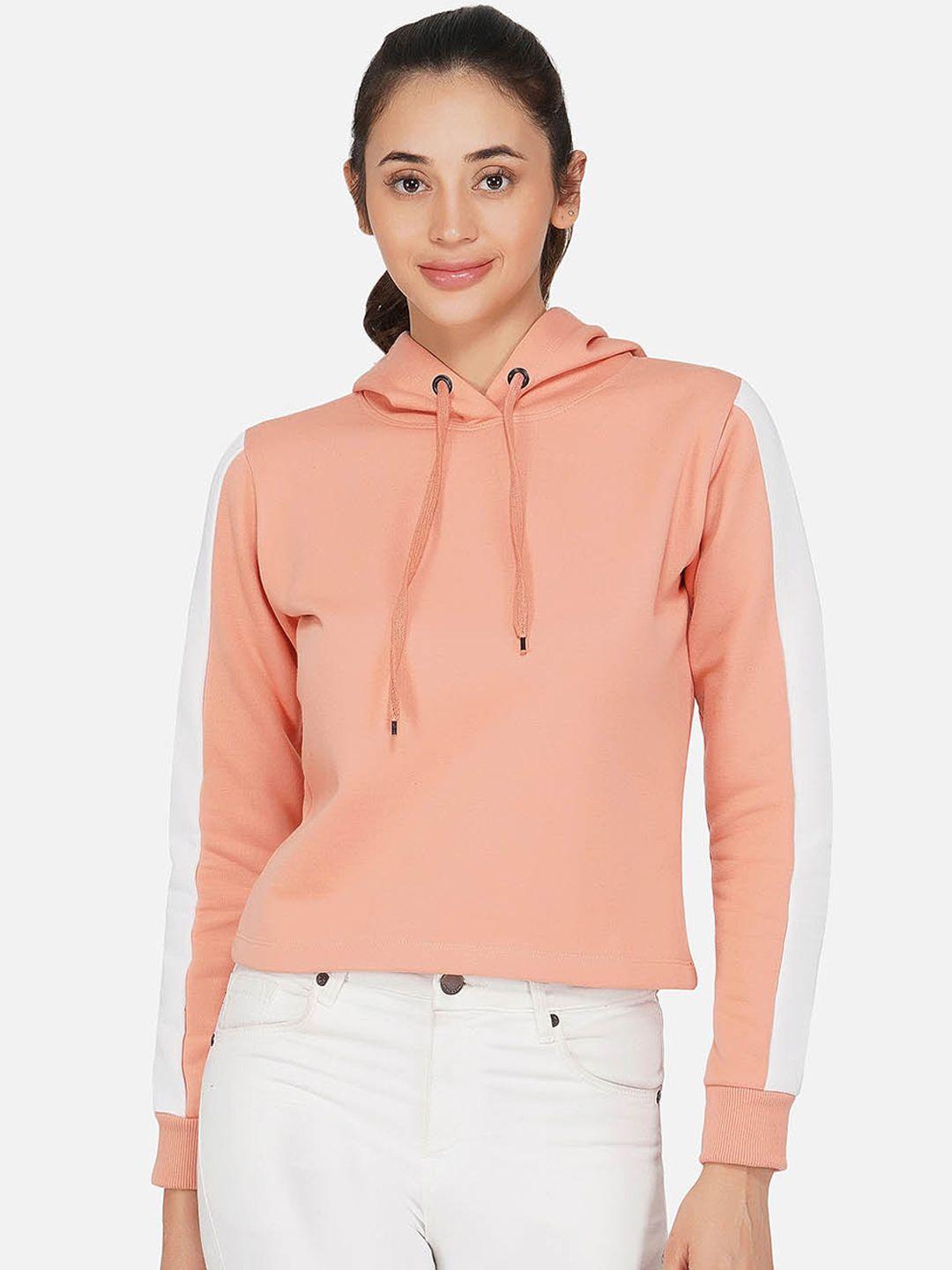 neu look fashion women peach-coloured sweatshirt
