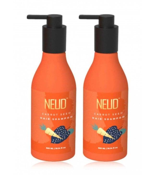 neud carrot seed premium shampoo - 300 ml each (pack of 2)