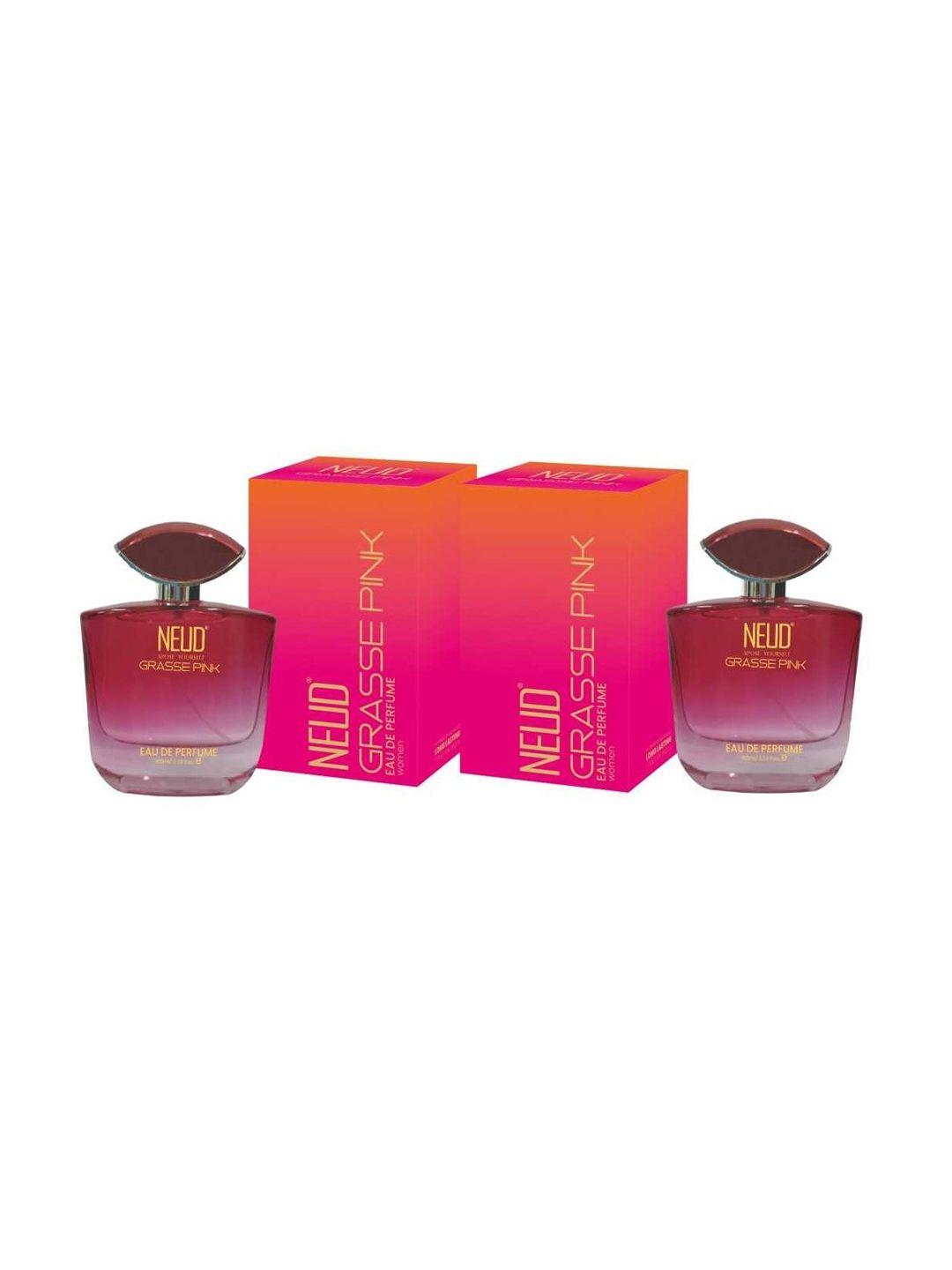 neud grasse pink set of 2 women long lasting eau de perfume 100ml each