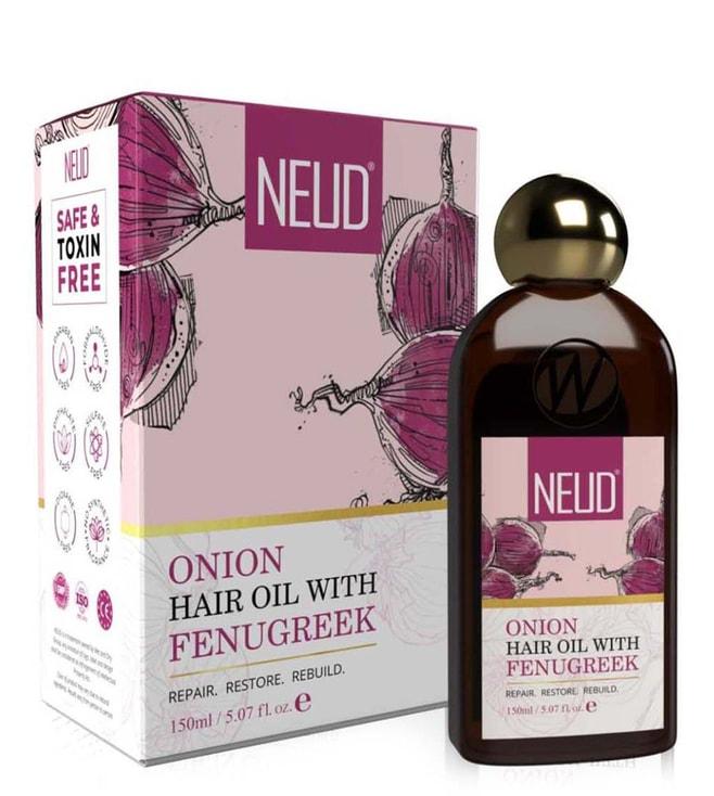 neud premium onion hair oil with fenugreek - 150 ml