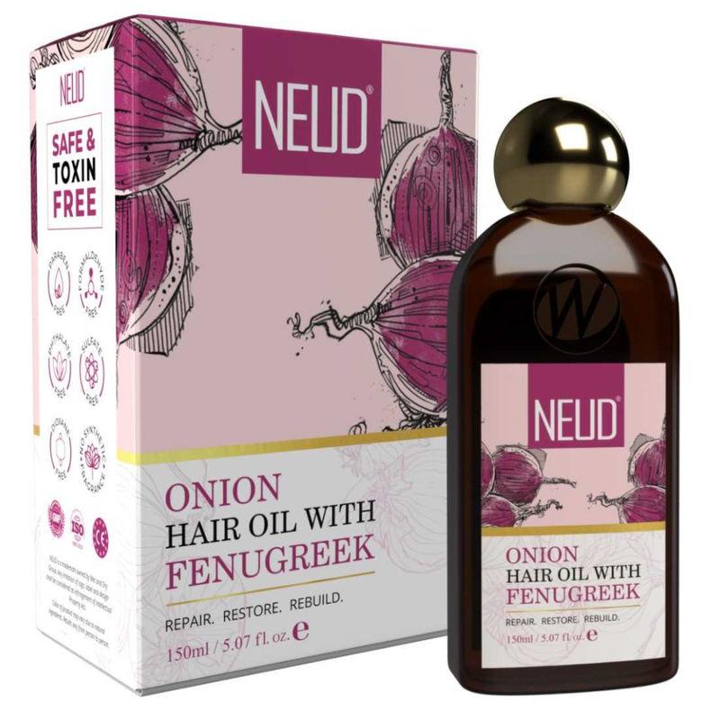 neud premium onion hair oil with fenugreek for men & women