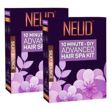 neud 4-step diy advanced hair spa kit for salon-like silky bounce at home - 2 packs (40 g each)