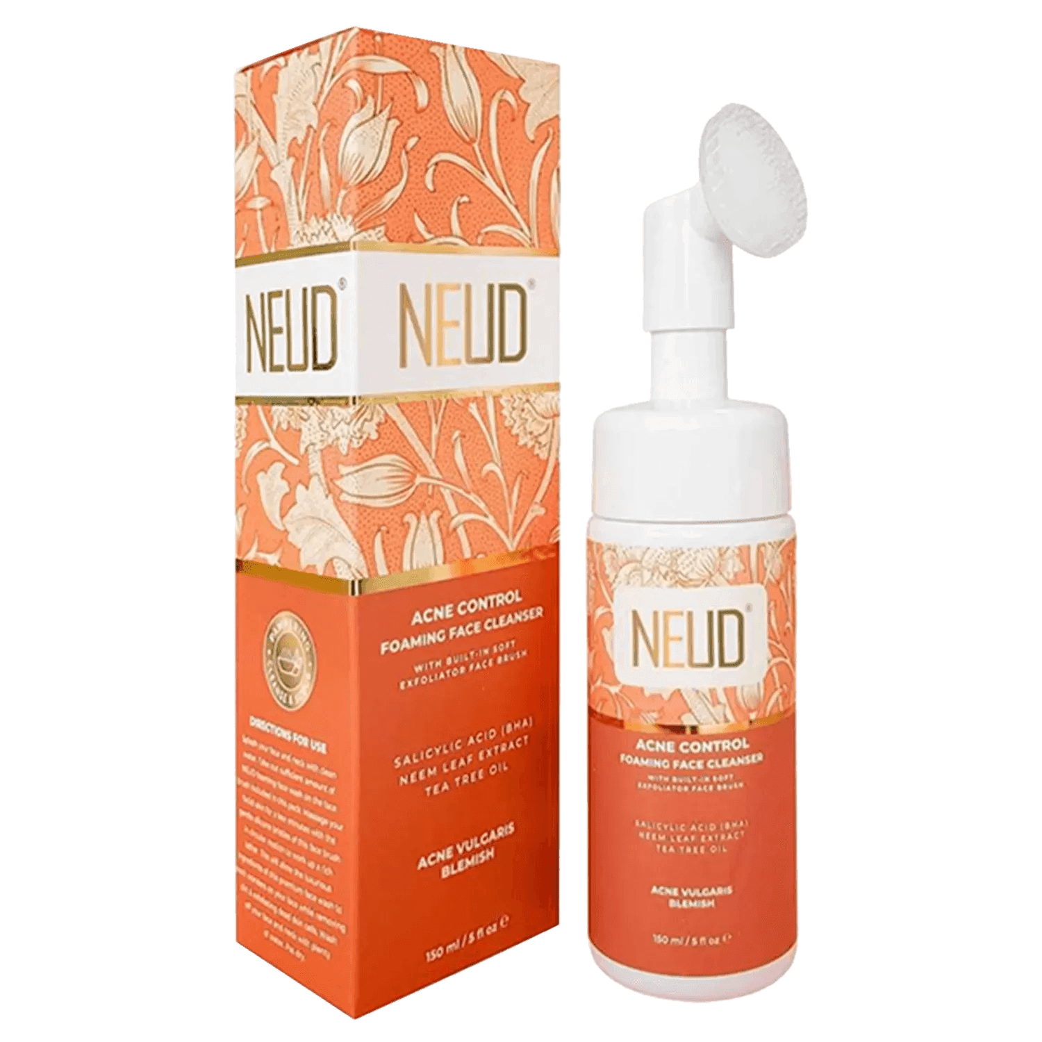 neud acne control foaming face cleanser 2 packs (150ml)