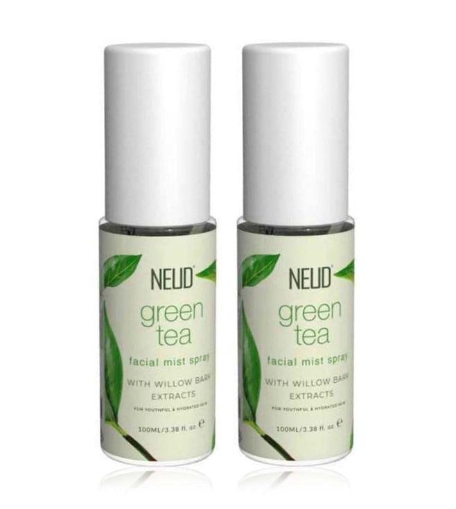 neud green tea facial mist spray for dehydrated & irritated skin - 100 ml each (pack of 2)