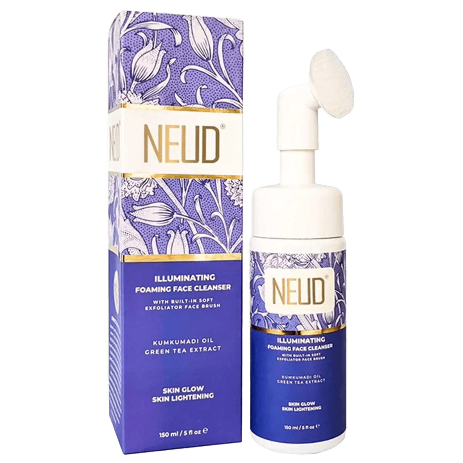 neud illuminating foaming face cleanser 2 packs (150ml)