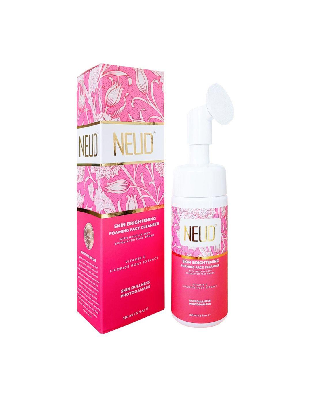 neud skin brightening foaming face cleanser with vitamin c & licorice root extract 150 ml