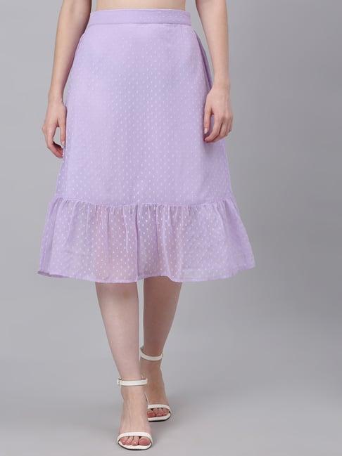 neudis lavender self design skirt