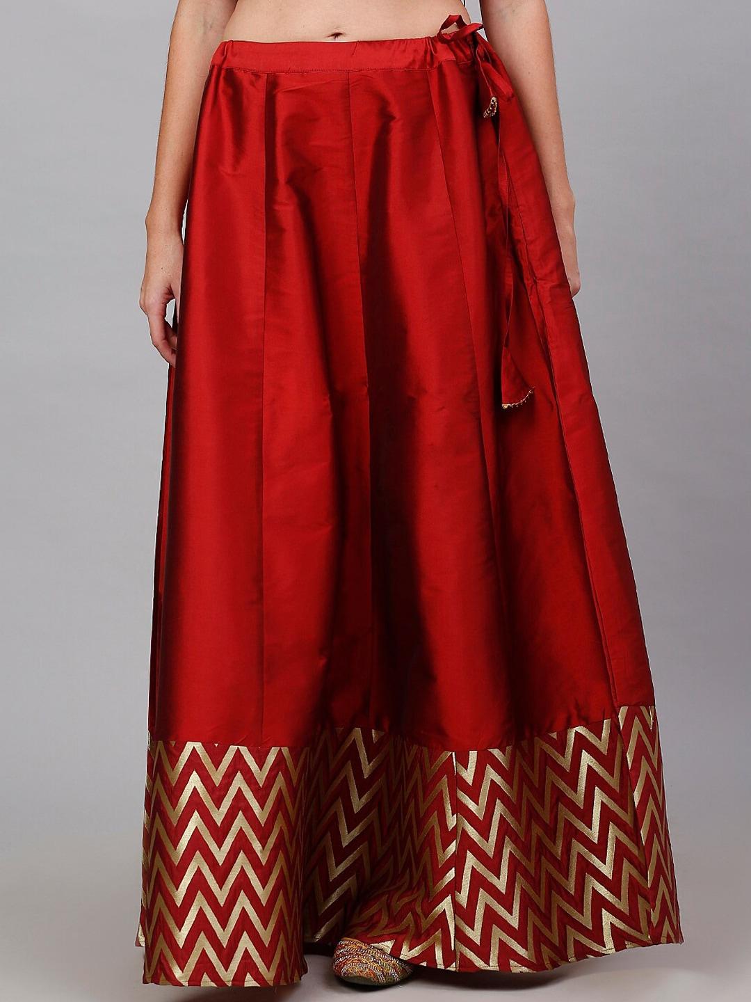 neudis printed jacquard poly silk flared maxi skirt
