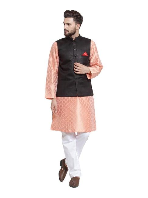 neudis black mandarin collar nehru jacket