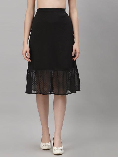 neudis black self design skirt