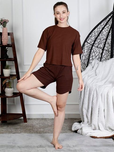 neudis brown top with shorts