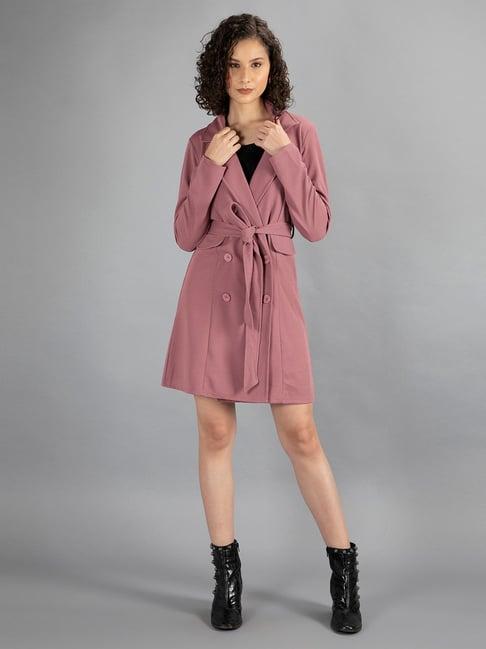 neudis dusty pink blazer dress