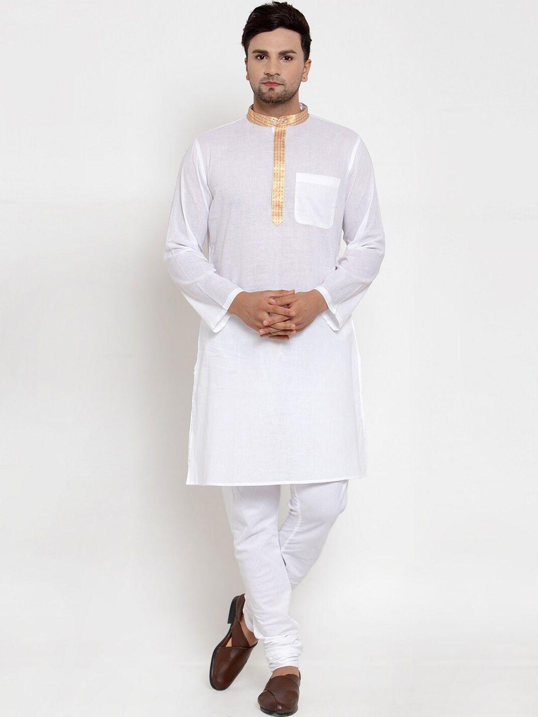 neudis mandarin collar cotton regular kurta