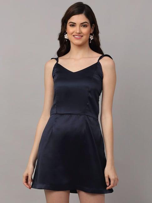 neudis navy mini a line dress