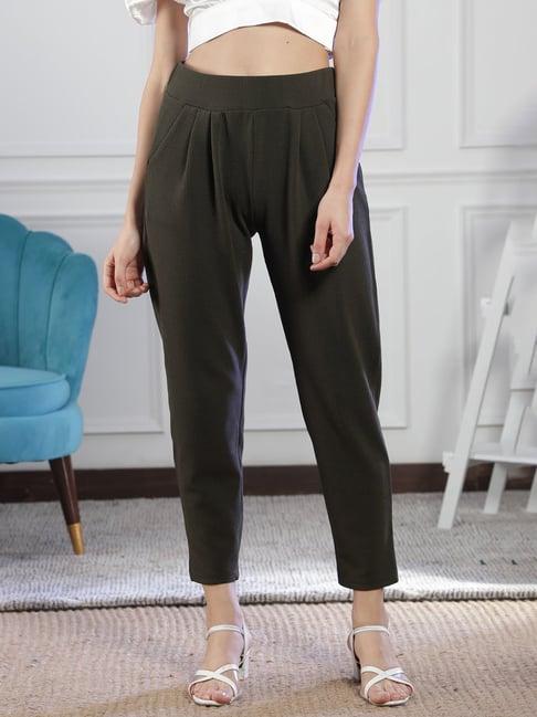 neudis olive pleated trousers