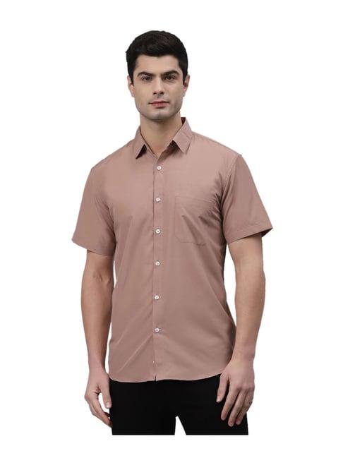 neudis peach regular fit cotton shirt