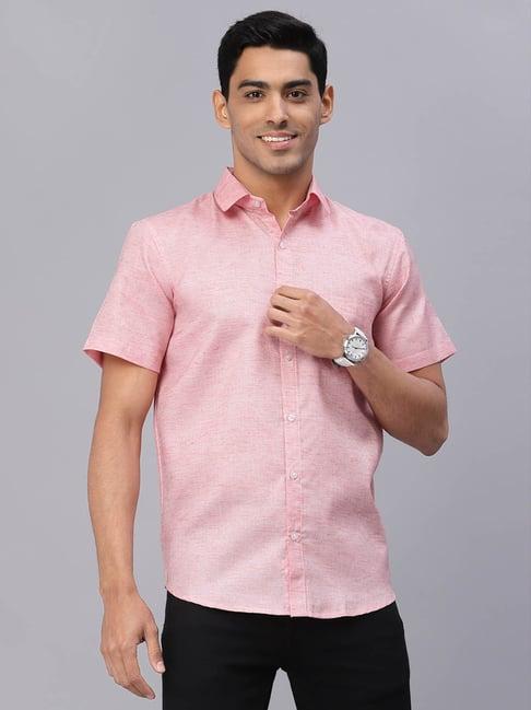 neudis peach short sleeves cotton shirt