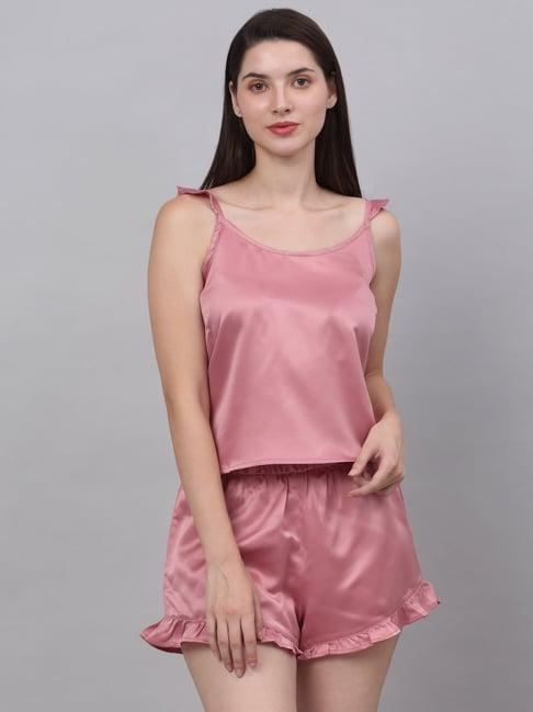 neudis pink camisole top with shorts
